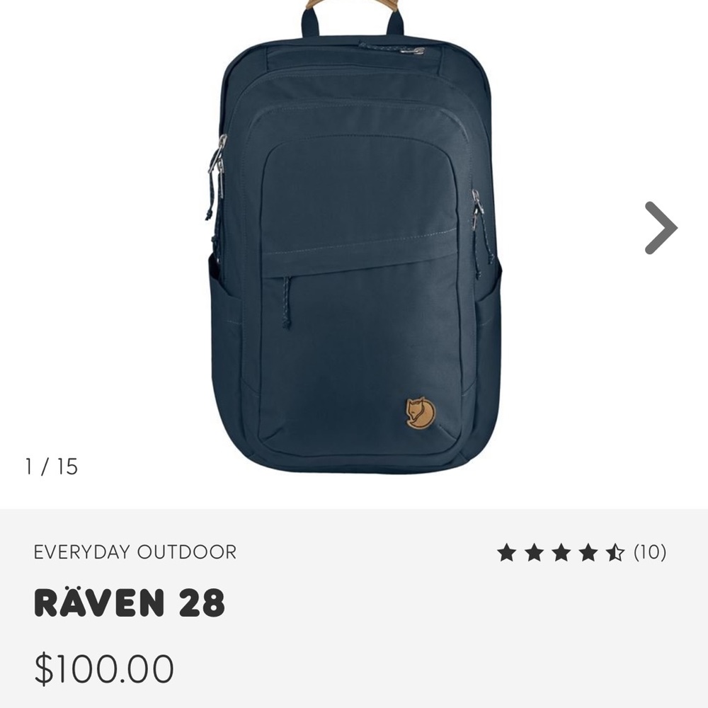 Fjallraven Raven 28L backpack, Blue